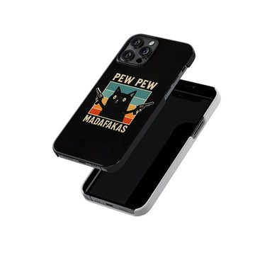 Pew Pew Crazy Cat Slim Hard Case