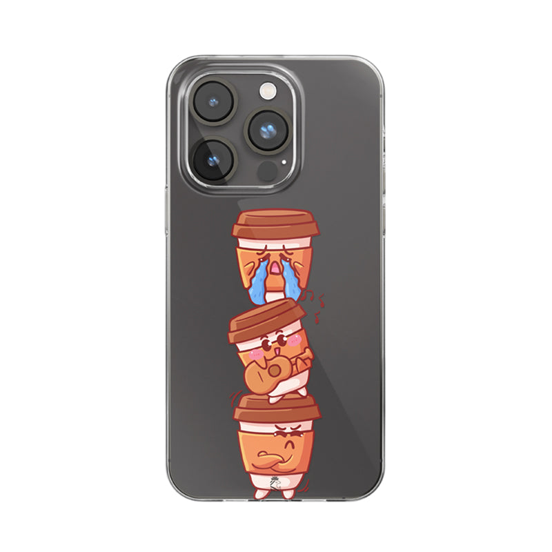Funny Cups Clear Silicone Case