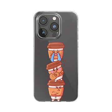 Funny Cups Clear Silicone Case