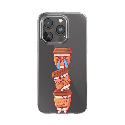 Funny Cups Clear Silicone Case