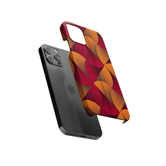 Curve Lines Pattern Slim Hard Case