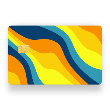 Orange Tides Debit Card Skin