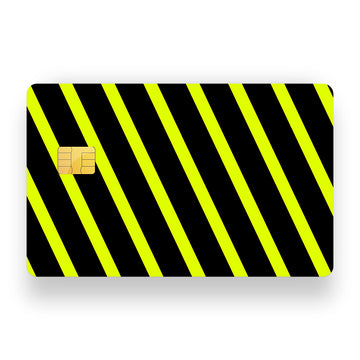 Yellow Stripes Debit Card Skin