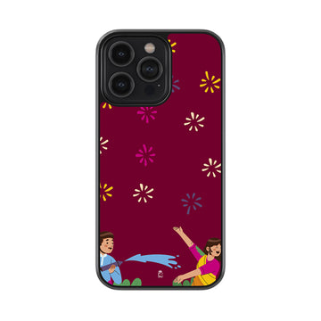 Water Sprinkles Glossy Metal Case