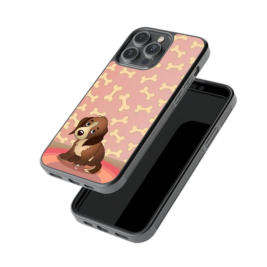 Bony Cuddly Dog Glossy Metal Case