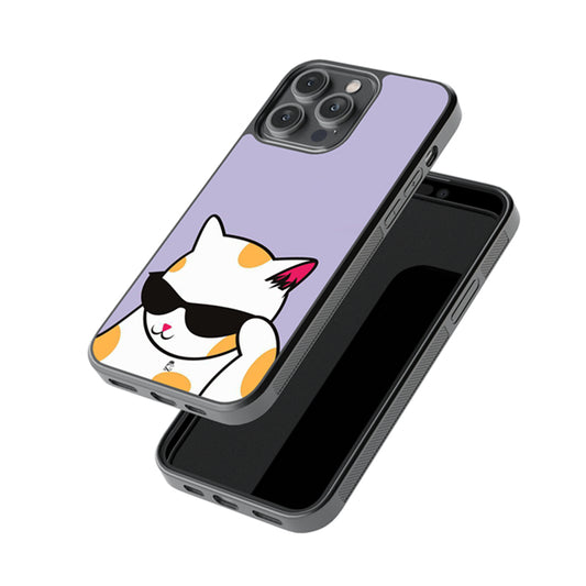 Stylish Puss Glossy Metal Case
