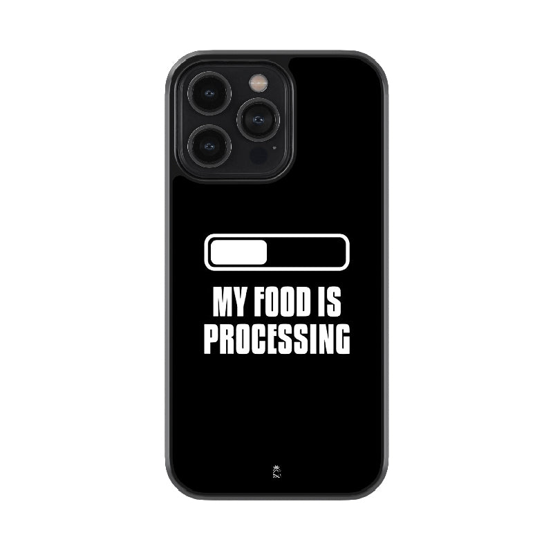 My Food Is Processing  Glossy Metal Case