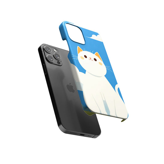 Puffy Snowbell Cat Slim Hard Case