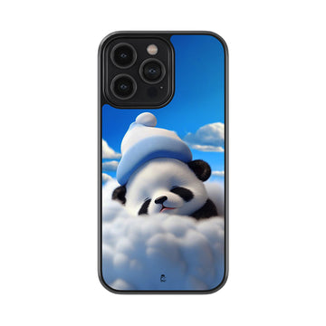 Fluffy Baby Panda Glossy Metal Case