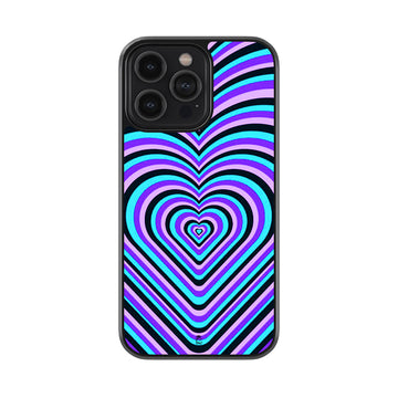 Violet Hearts Glossy Metal Case
