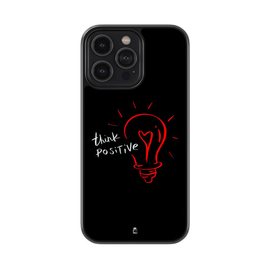 Think Positive glossy metal case