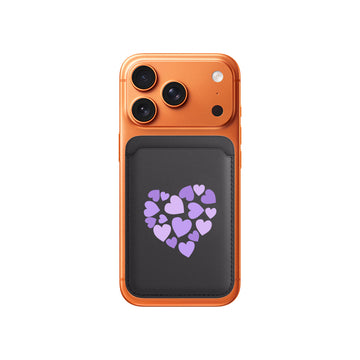 Lavender Hearts Magsafe Wallet