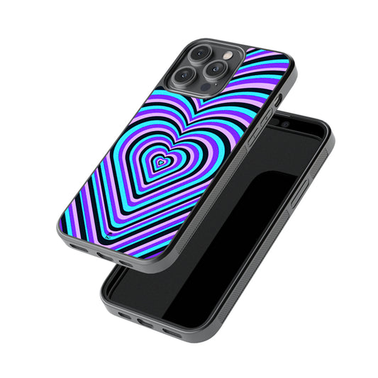 Violet Hearts Glossy Metal Case