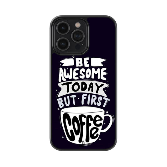 Be Awesome Win Coffee Glossy Metal Case