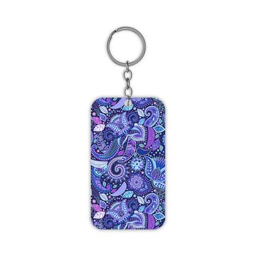 Blue Rangoli Keychain