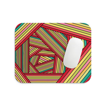 Linear Colourful Lines Mouse Pad