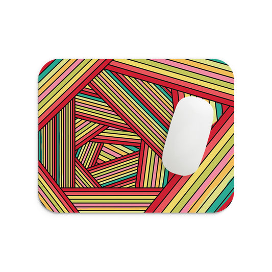 Linear Colourful Lines Mouse Pad