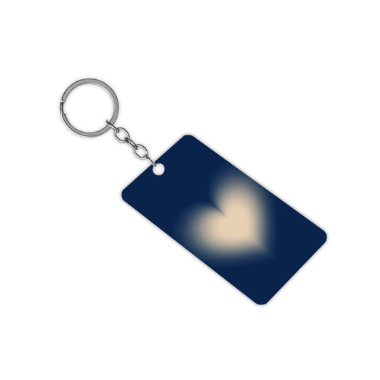 Blue Aura Hearts Keychain