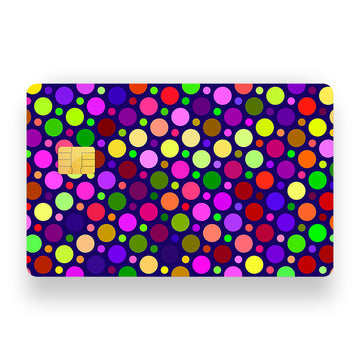 Colourful Dots Debit Card Skin