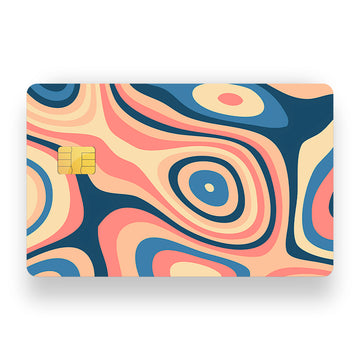 Pink Swirls Debit Card Skin