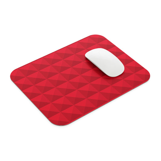 Abstractive Red Pattern Mouse Pad