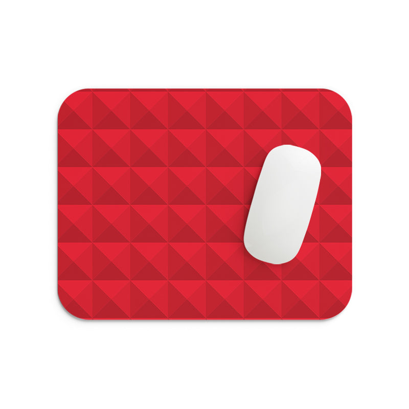 Abstractive Red Pattern Mouse Pad