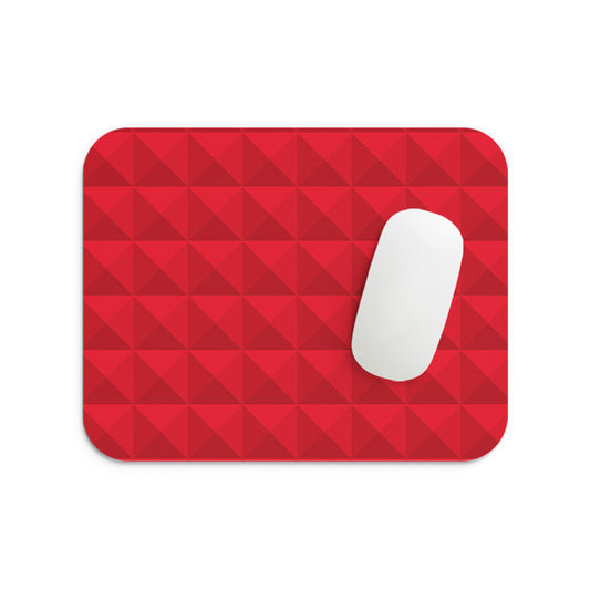 Abstractive Red Pattern Mouse Pad