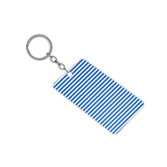 Blue Stripes Keychain