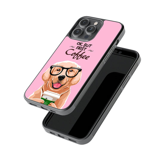 Ok, But, First Coffee Glossy Metal Case