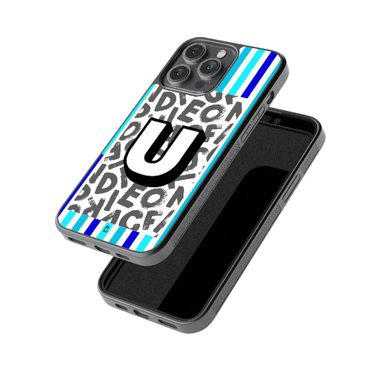 Alphabet - U Glossy Metal Case
