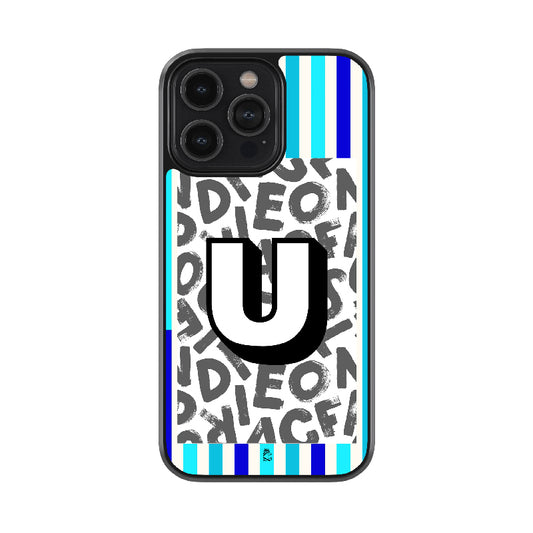 Alphabet - U Glossy Metal Case