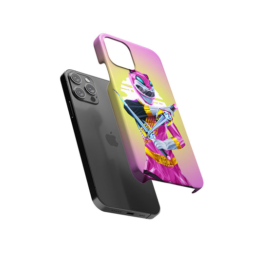 Pink Mighty Morphin Power Ranger Slim Hard Case