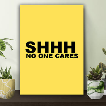 No one Cares Poster