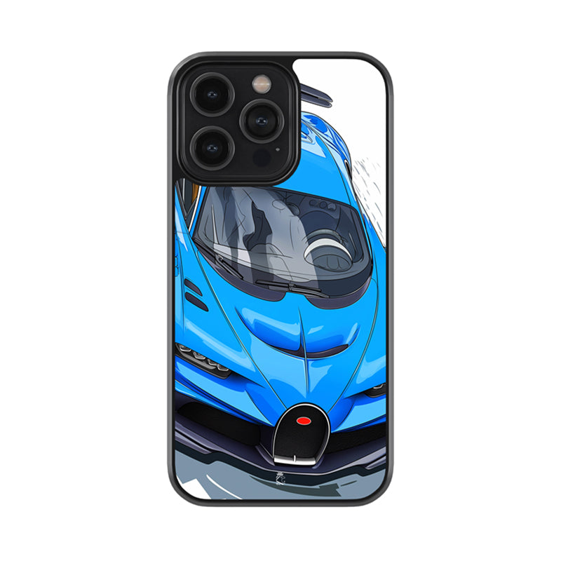 Blue Buggati Glossy Metal Case