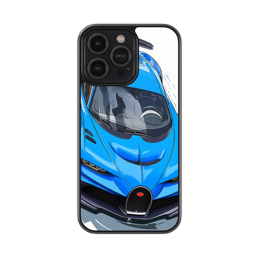 Blue Buggati Glossy Metal Case