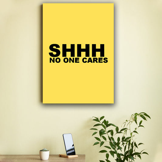 No one Cares Poster