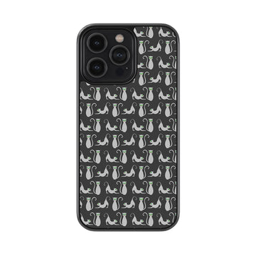 Cute Crazy Cats Glossy Metal Case