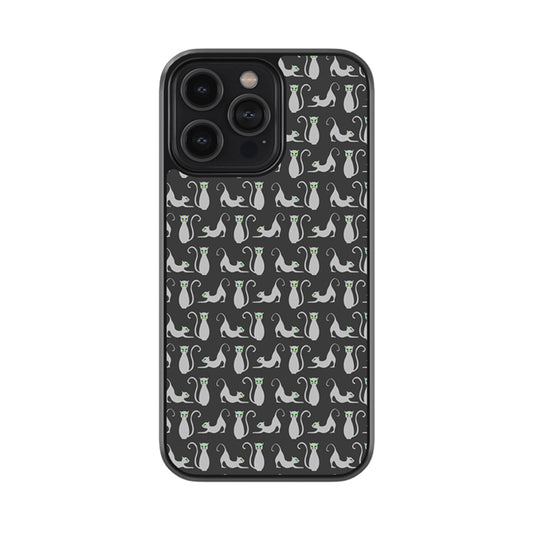 Cute Crazy Cats Glossy Metal Case