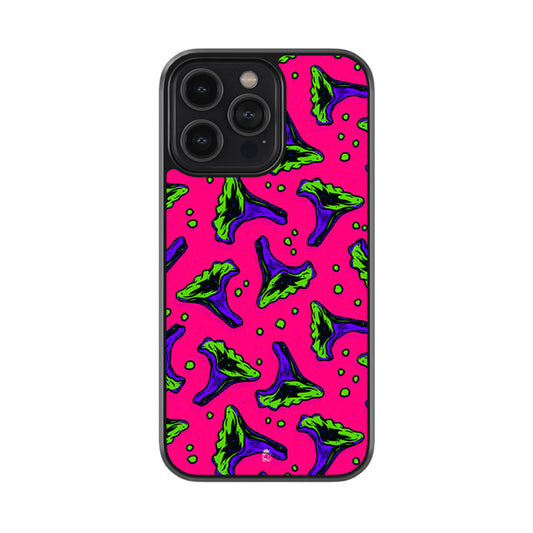 Wilting Flower Pattern Glossy Metal Case