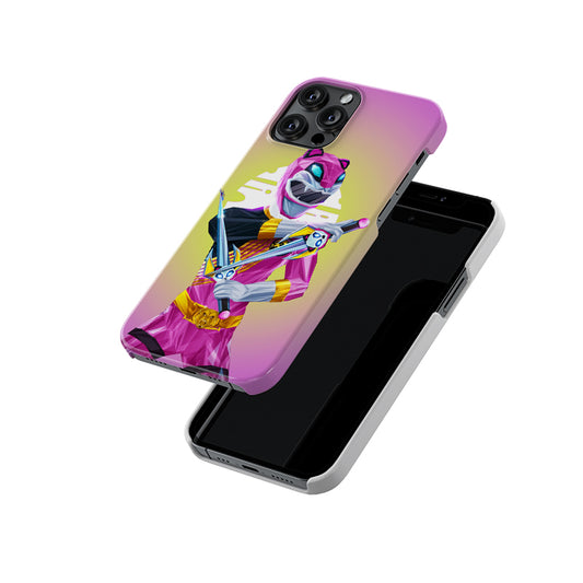 Pink Mighty Morphin Power Ranger Slim Hard Case