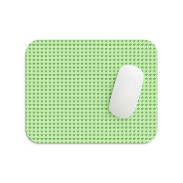 Green Stars Mouse Pad