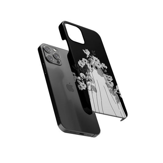 Ghost With Flowers Slim Hard Case