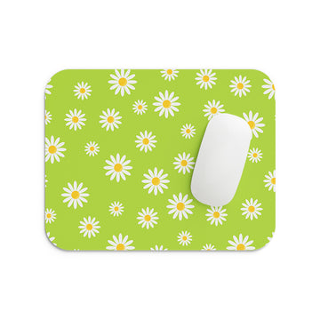 Green Flower Mouse Pad