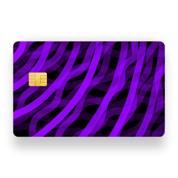 Violet Stripes Debit Card Skin