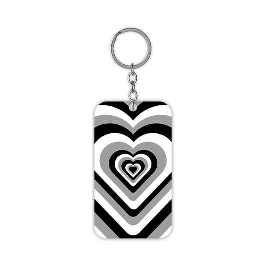 Black Hearts Keychain
