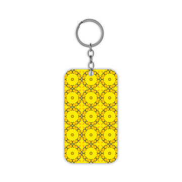 Yellow Flower Motif Keychain