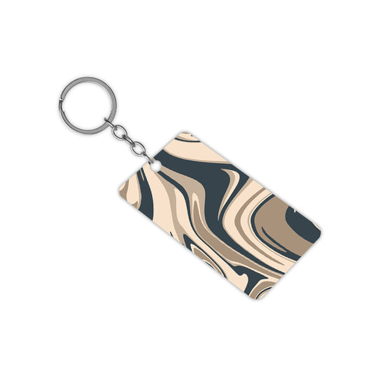 Brown Swirl Keychain