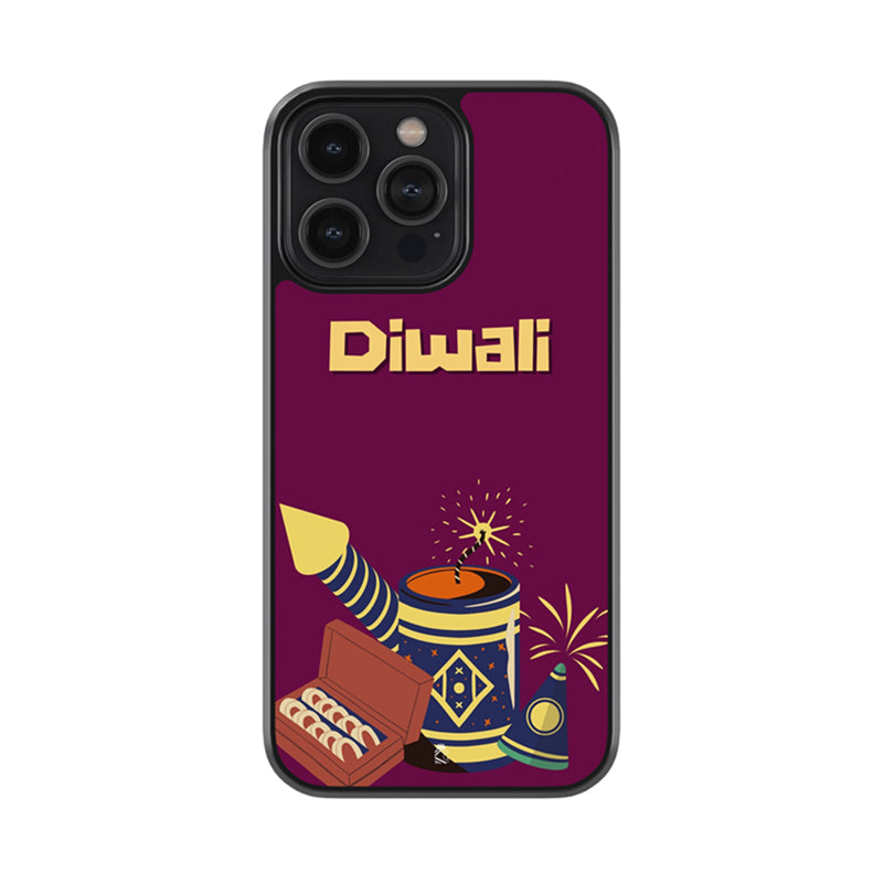 Diwali Boom Crackers Glossy Metal Case