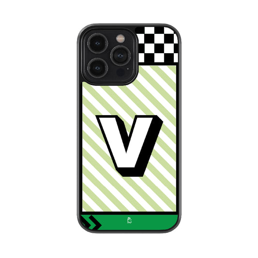 Alphabet - V Glossy Metal Case