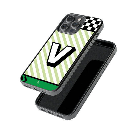 Alphabet - V Glossy Metal Case